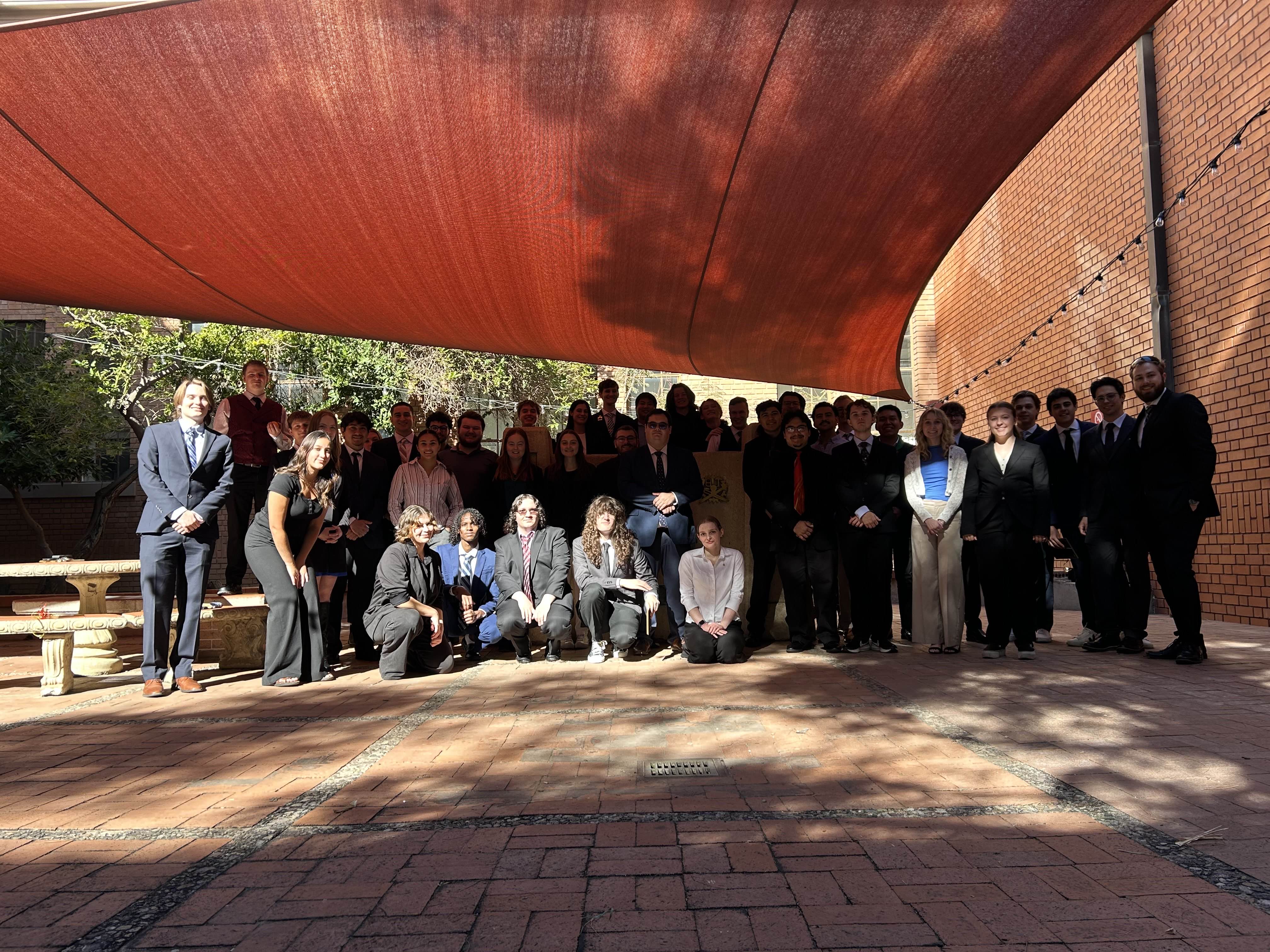 Photo of all theta tau members