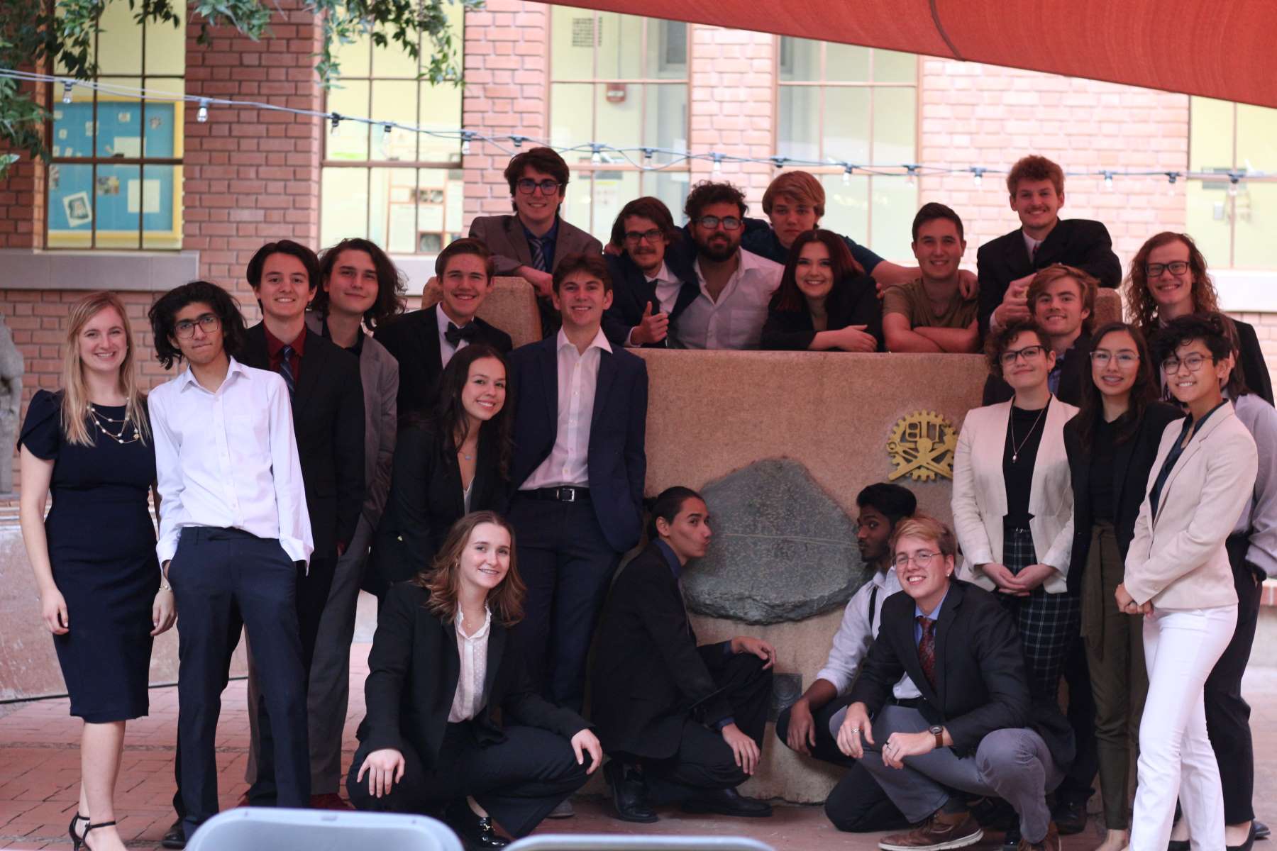 Photo of all theta tau members